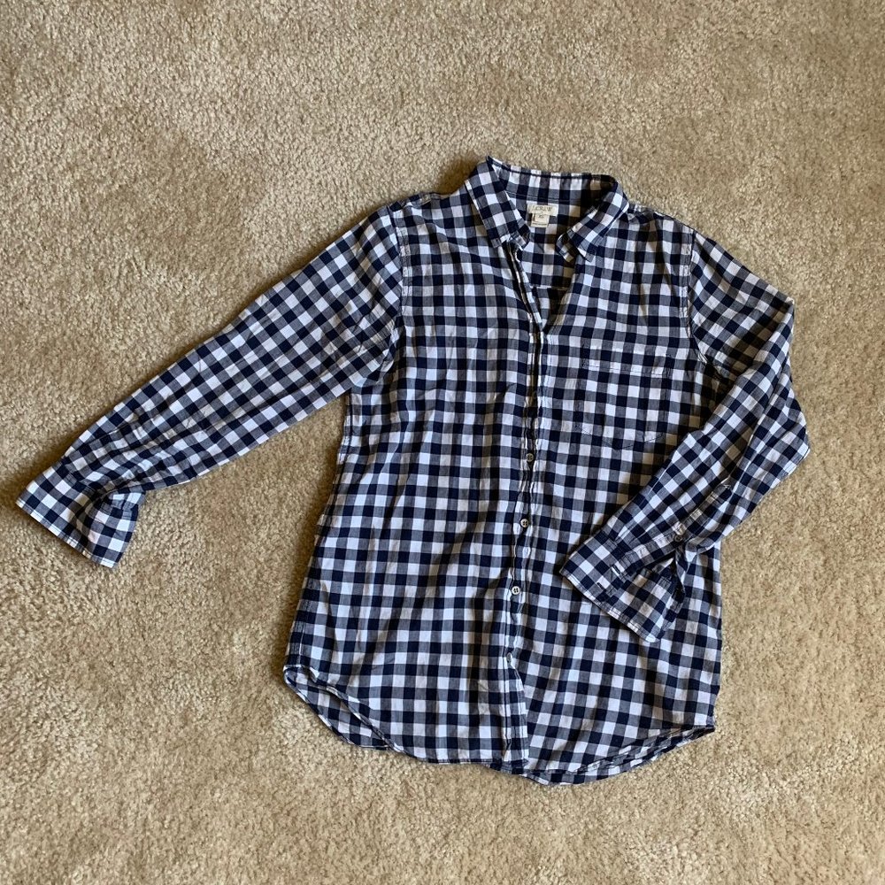 J.Crew Gingham Button Down